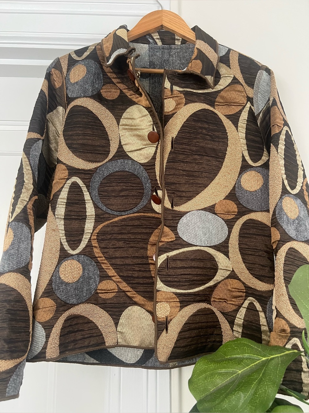 Winding River Reversible Artisan Tapestry Jacket
